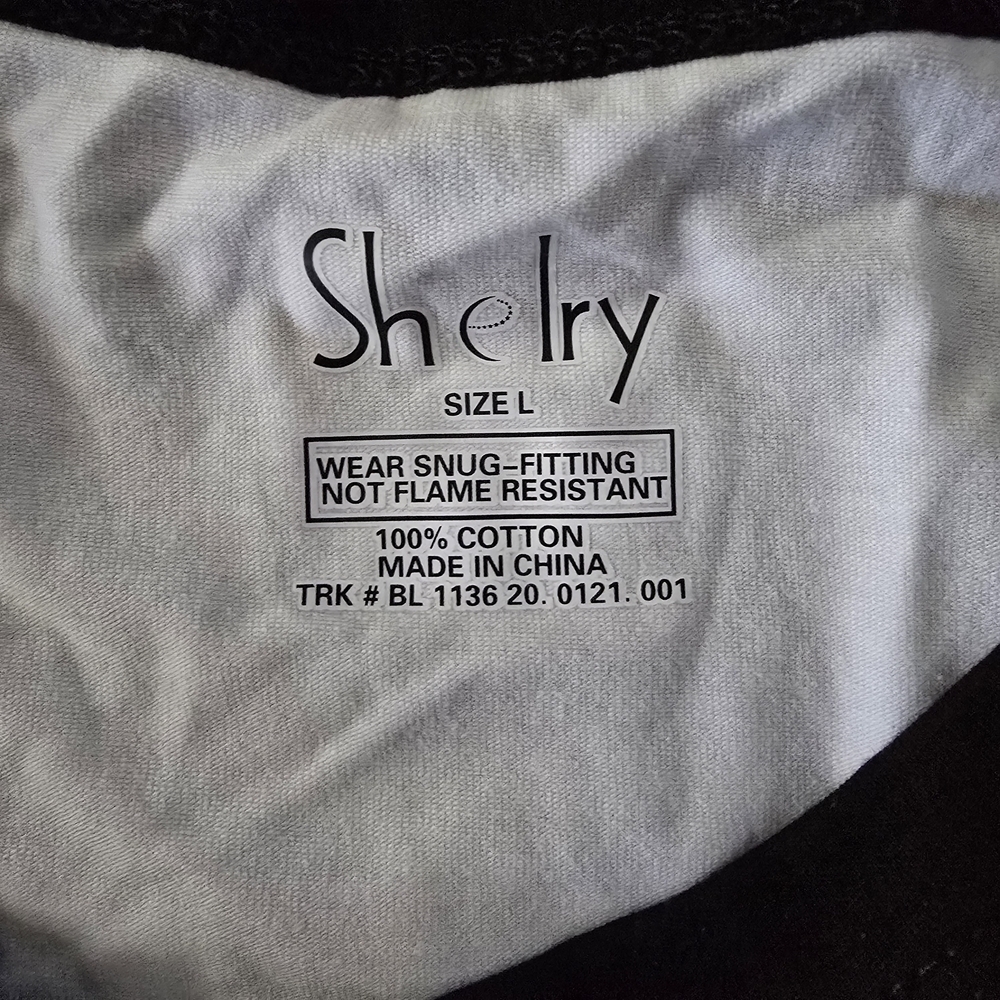 Shelry Adult Christmas Pajamas Set - Black, White, Green Unisex Size Large New - Picture 4 of 6